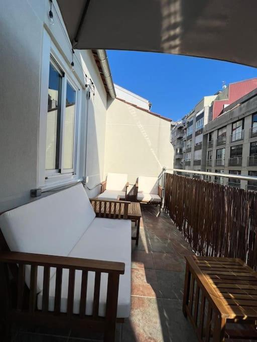 Atico Vintage Con Terraza Apartment Vigo Luaran gambar